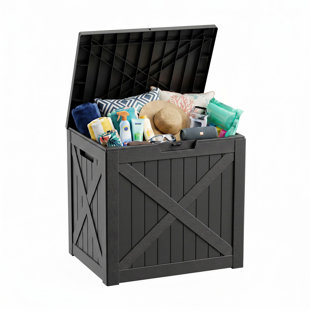 Boîte de rangement en résine 35 gallons