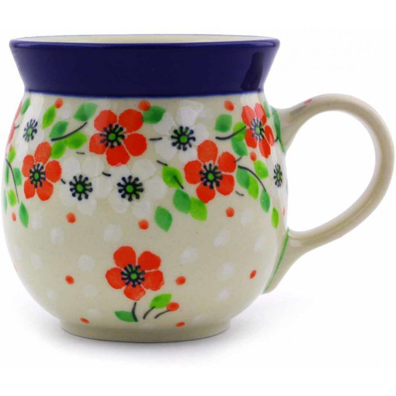 Grande tasse à bulles en grès poli 8 oz, 8