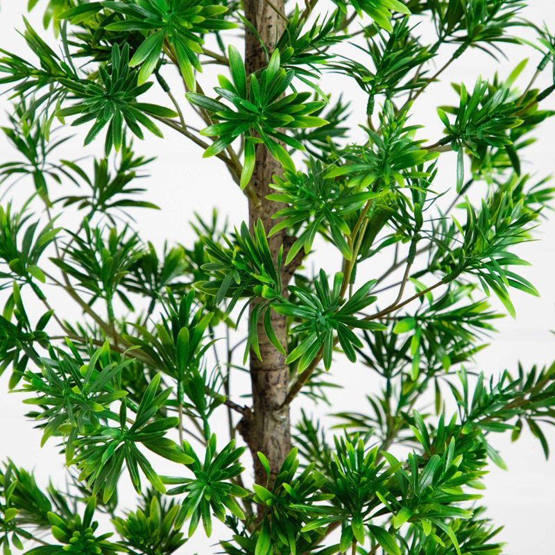 Arbre artificiel UV Podocarpus (intérieur / extérieur), H 48 po x l 16 po x P 16 po