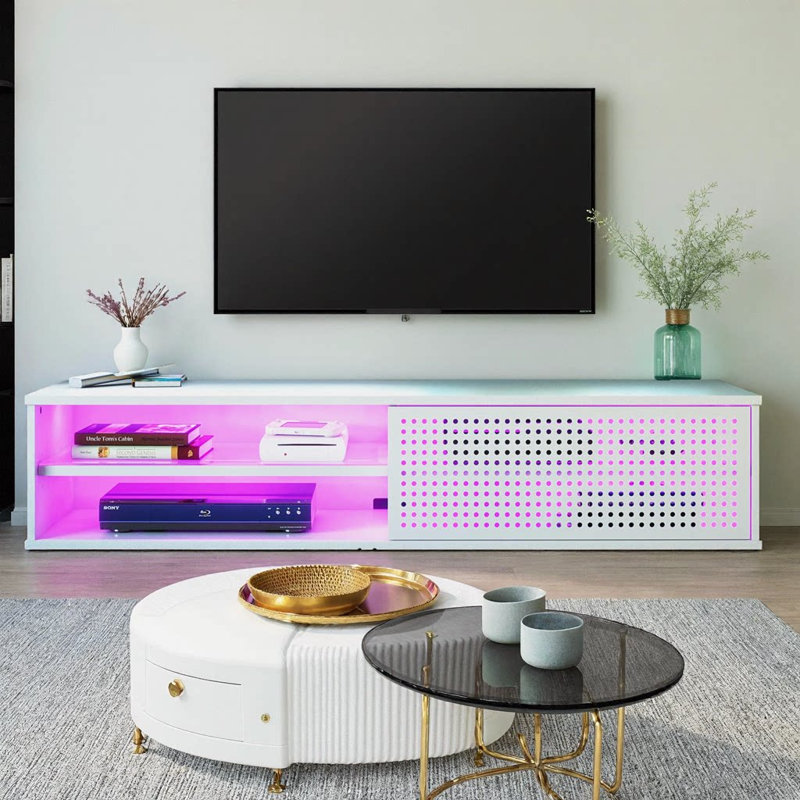 Glitch Floating TV Stand for TVs Up to 60 Inches