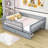 Full Size 2 Drawers Wooden Daybed with Fence-1395012533