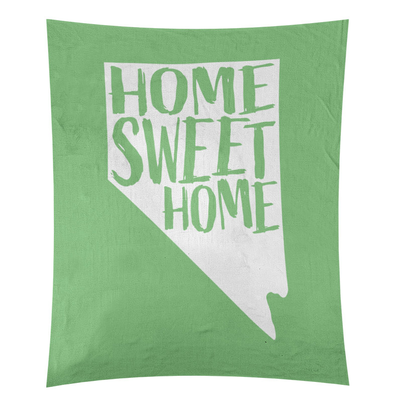 Tapisserie murale Home Sweet Nevada, H 27,5 po x l 37,5 po, Vert