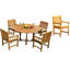 Devon Outdoor Teak Dining Set-1931716011-1931716012