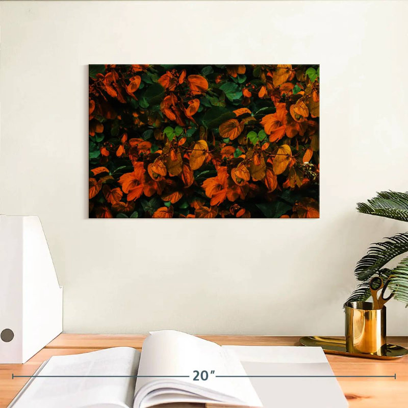 Harnek, feuilles d'automne vibrantes, H 8 po x l 12 po