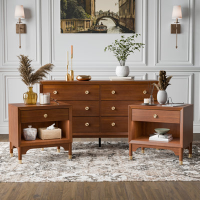  Oberlander 3-Piece Bedroom Set with Nightstands