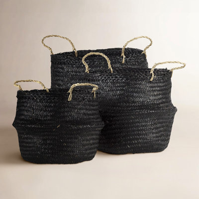 Gizella Handmade Wicker Decorative Basket 3
