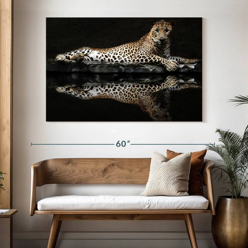 Brampt Leopard Reflection, 34" H x 51" W