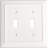 Architectural 2 - Gang Toggle Light Switch Standard Wall Plate-44465831-111753583