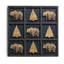 Décoration murale grizzly ours tic tac toe