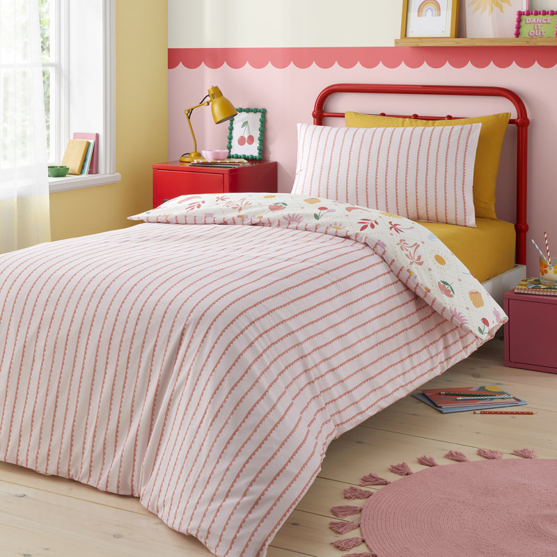 Dreamscape Cotton Blend Abstract Duvet Cover Set, Double