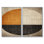 Ensemble de 2 reproductions d'art sur toile abstraites orange et noir