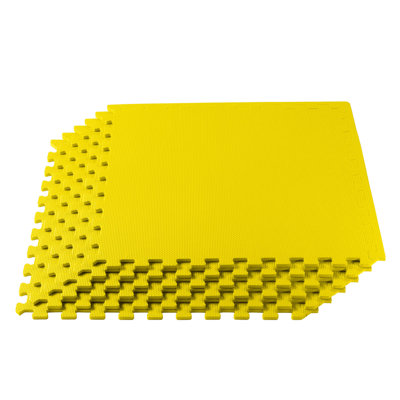 3/8" Thick Multipurpose Foam Floor Tile 24 Square Feet (6 Tiles)