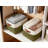 Fabric Storage Bins With Metal Frame, Sturdy MDF Bottom And Dual Handles, Large Organizer Baskets For Shelves And Closet Organization, 3-Pack