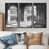 Toile avec cadre flottant noir