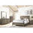 Transitional 2 Nightstand, Metal Hardware And Rustic Gray Appeal Nightstand With 2 Drawer Sections,