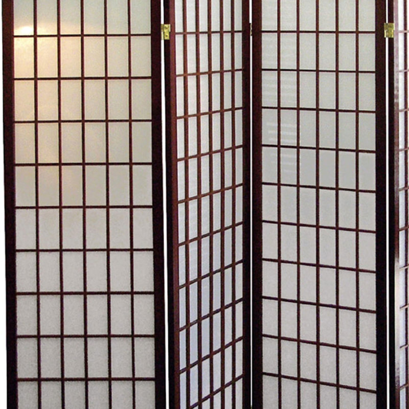 Grand paravent / paravent, H 70 po x l 60 po x P 10 po, Cerisier, 4
