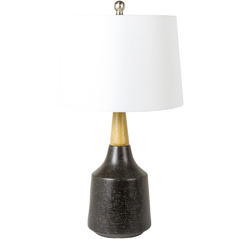 Lampe de table 26 "Scotia, Crème, crème, Bronze