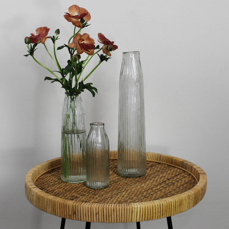 Vase Melba, verre - Med, H 5,50 po x l 2 po x P 2 po