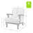 Amilio 28" W Farmhouse Striped Upholstered Armchair with Solid Wood Frame-523936732