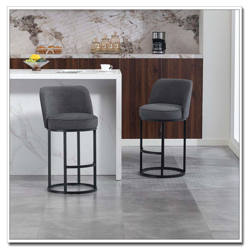 Counter Height Bar Stools Set, Gris