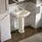 Devonshire Ceramic 25" Pedestal Bathroom Sink with Overflow-19195638-10941070