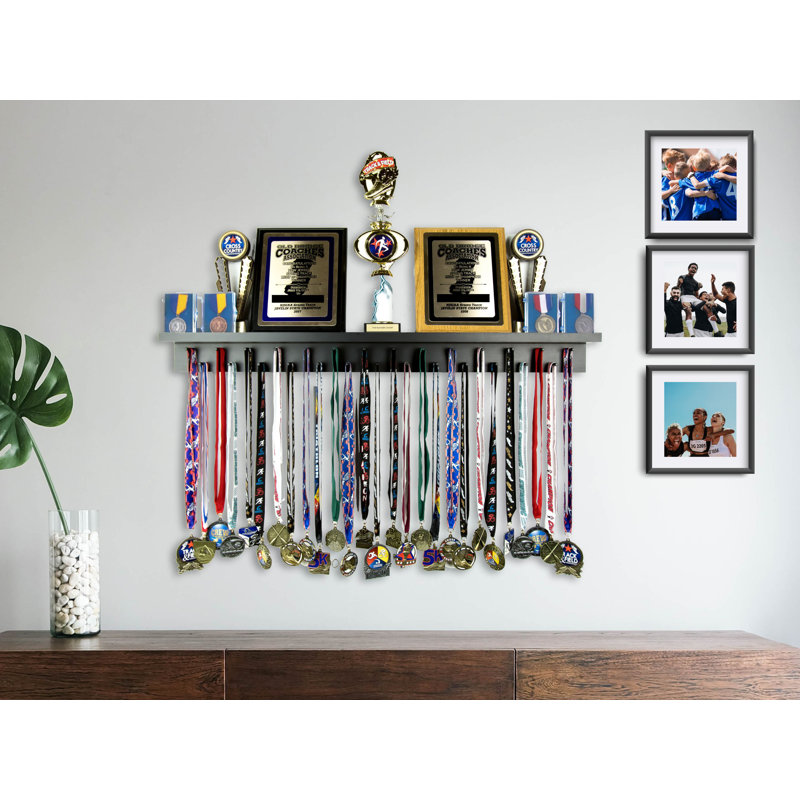 Liliannah Premium 36 inch Trophy and Award Display, Black