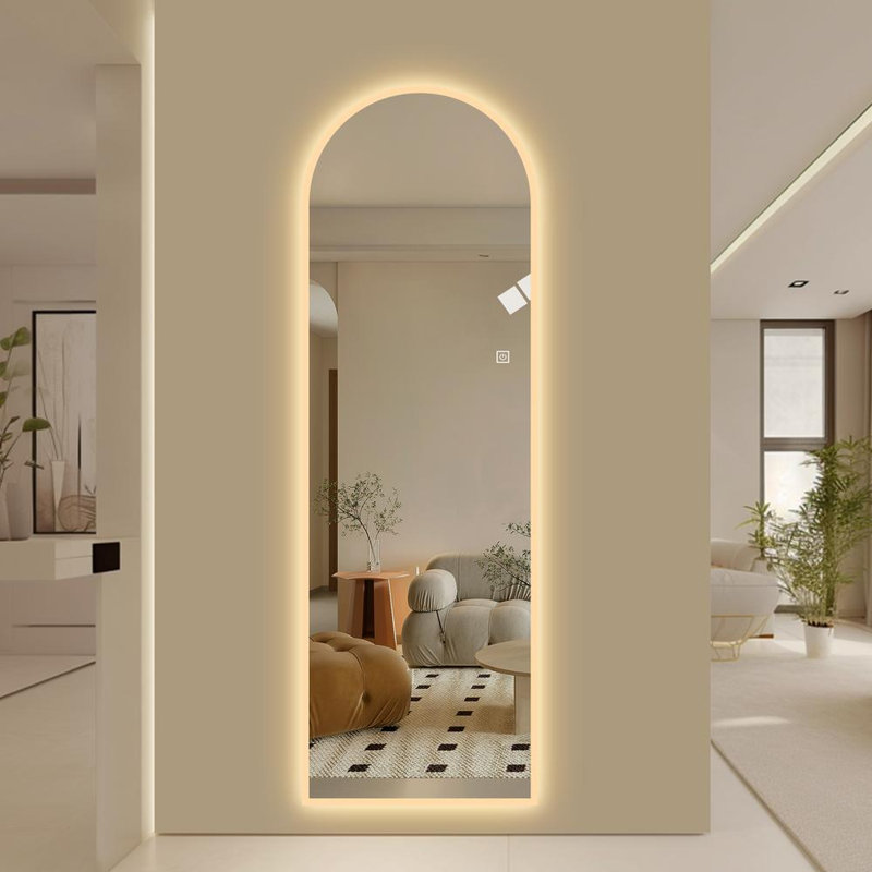 Miroir mural pleine longueur 65 po x 21 po DEL