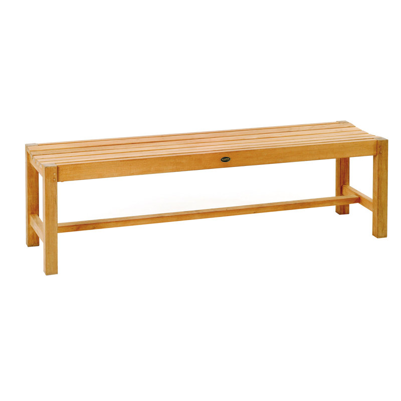 Banc de pique-nique en bois de teck, H 18 po x l 59 po