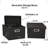 Foldable and Stackable Storage Boxes with Lids Durable Grommet Handles PP Non‑Woven Fabric and Reinforced Chipboard Siding-854629180