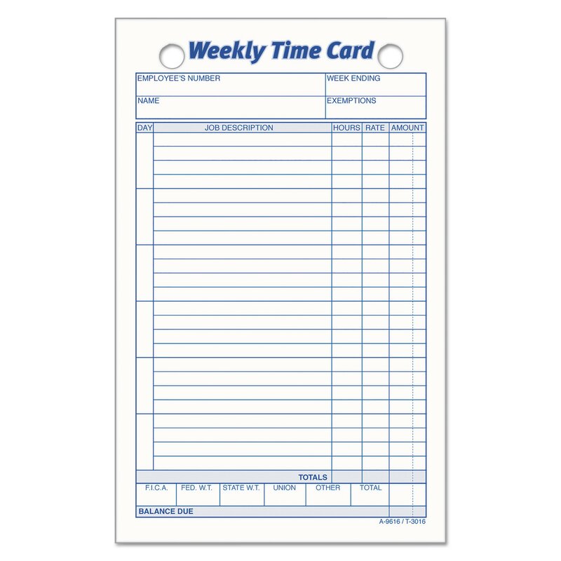 Employee Time Card