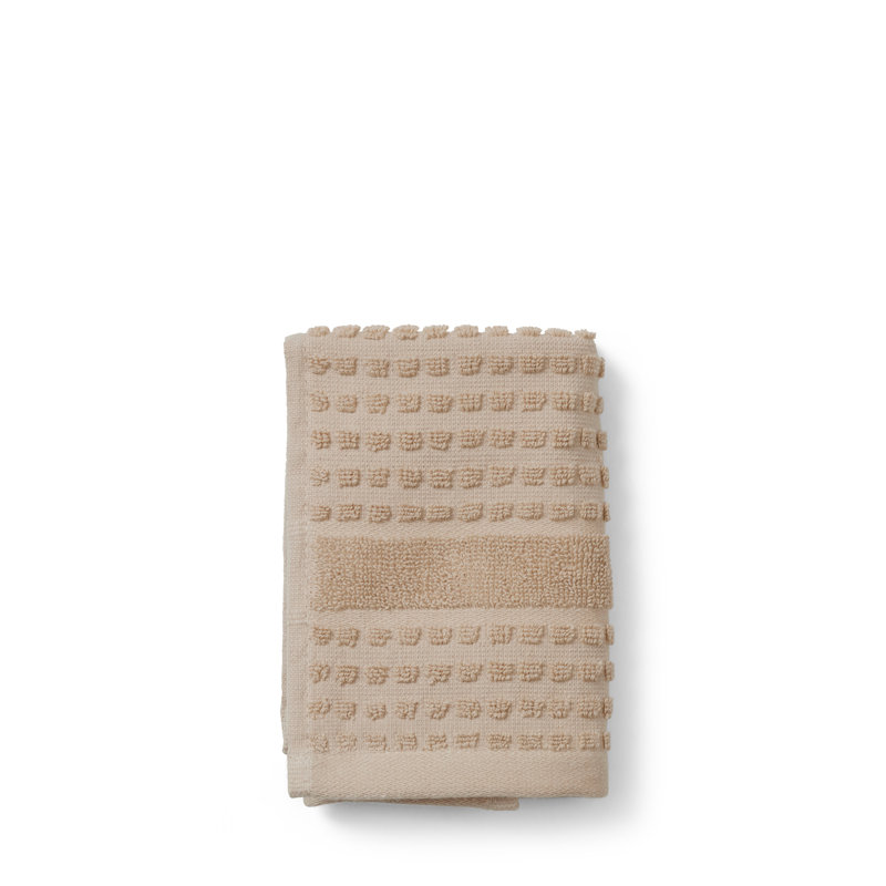 Organic 100% Cotton Plush Washcloth, Sand