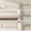 Canapé en tissu molletonné Vilja-1052845369