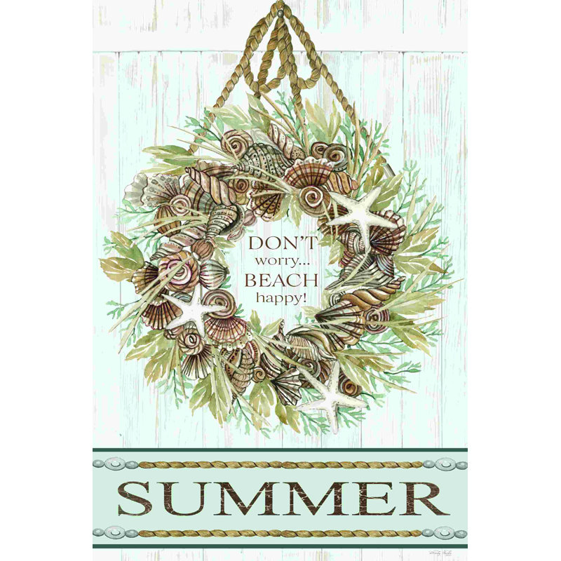 " Summer Beach Wreath " by Cindy Jacobs, 18" H x 12" W