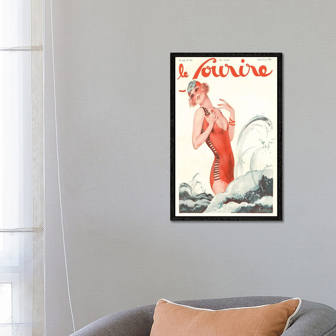 1928 Le Sourire Magazine Cover by The Advertising Archives - Gallery-Wrapped Canvas Giclée on Canvas