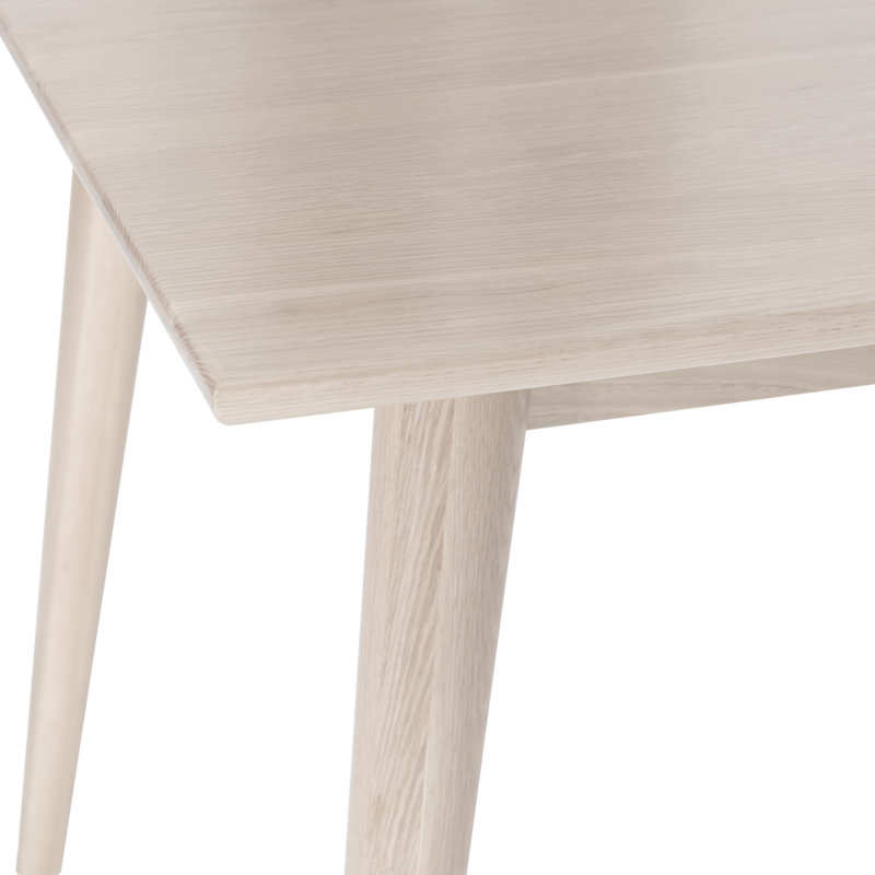 Stanton Oak Solid Wood Dining Table, Light Oak