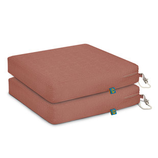Weekend Patio Dining Seat Cushions, 17 x 17 x 3 Inch (Set of 2)