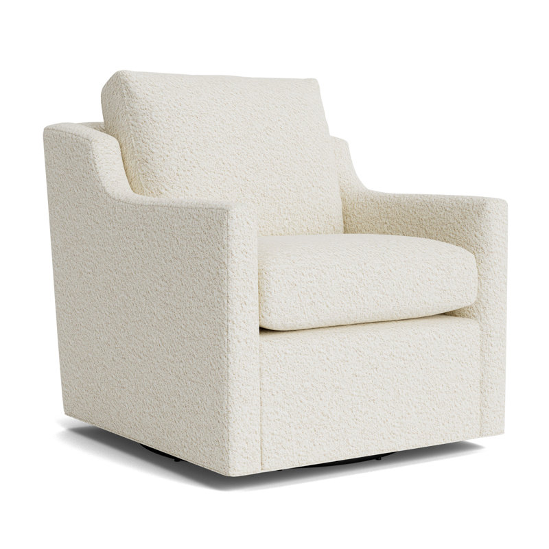 Gigi No Skirt Full Swivel Chair, Berber - Cream