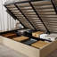 Lit plateforme tapissier rembourré en lin avec rangement relevable et support de lattes renforcé-1671826842-1672212351