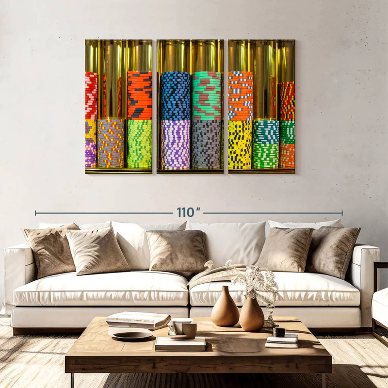 Senne Gambling Chips, 48" H x 74" W