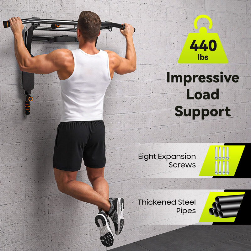 Wall Mounted Pull Up Bar, Wall Mounted bar, Multifunctional Dip Station