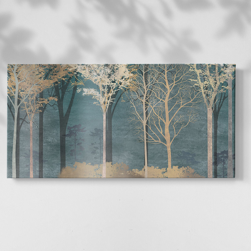 Into the Woods - Toile tendue avec châssis - Prêt à accrocher, H 16 po x l 32 po