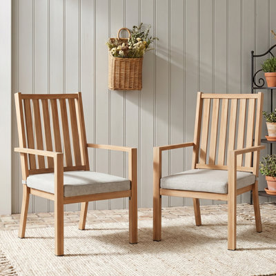 Premium All-Weather Aluminum Outdoor Dining Chairs with Cushions