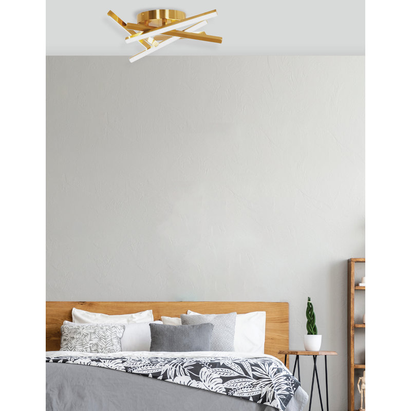 Diffuseur encastré en silicone blanc WayW 43W Waymond, Laiton vieilli