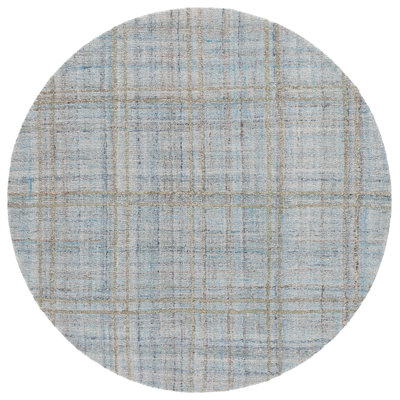 Abstract 155 Area Rug In Blue / Gray