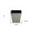 5" Gray Recycled Plastic Indoor Outdoor Square Pot Planter