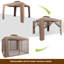 Brishon 3m x 3m Metal Patio Gazebo