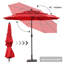 Parasol de patio à 3 niveaux 10 pi Ocilla-925422314