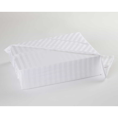 SilverClear Dobby Stripe 250 Thread Count Striped Flat Sheet