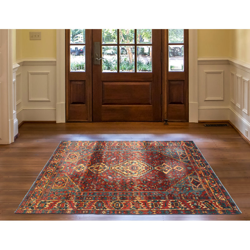 Khrystopher Distressed Keiko Rust Rug