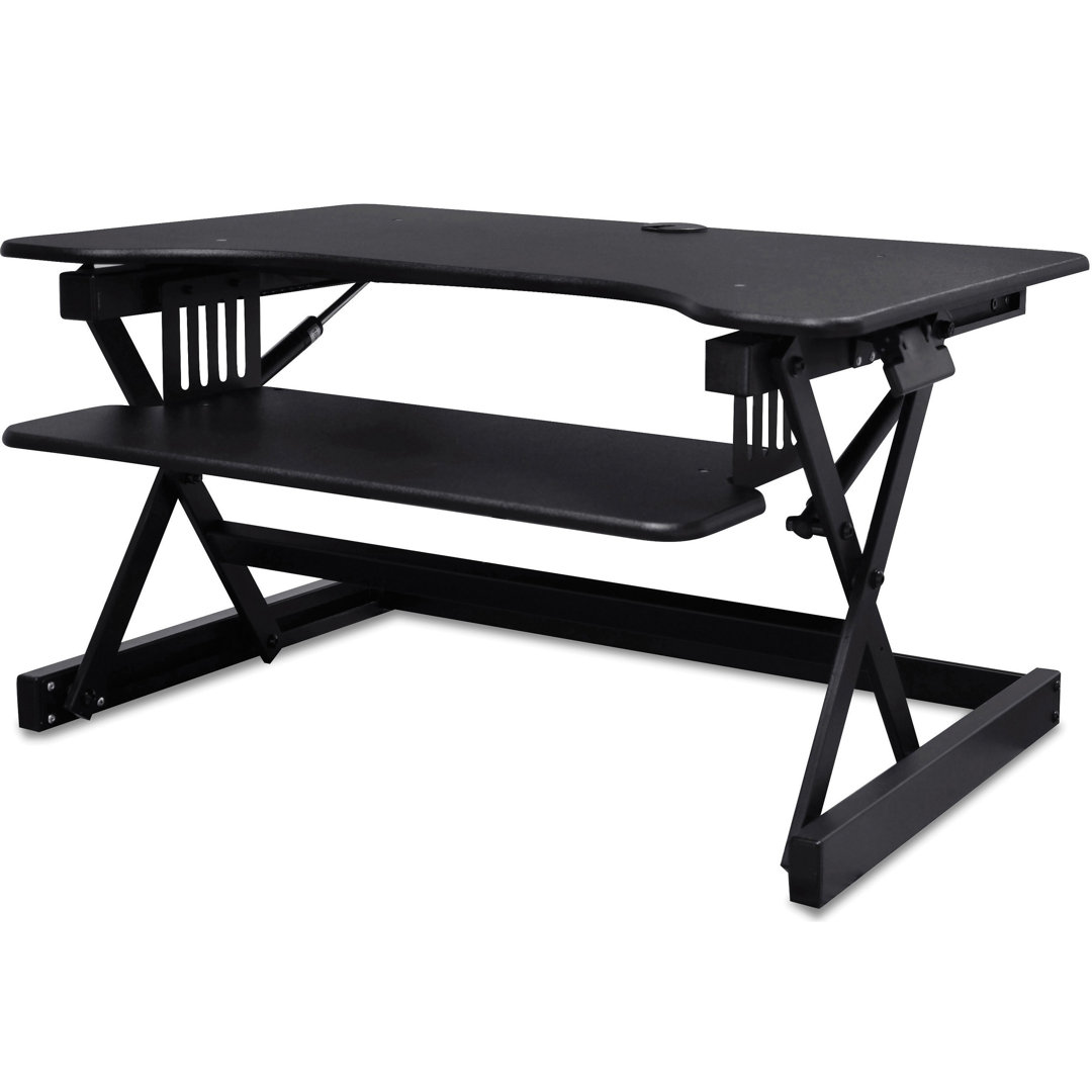 Active Office Adjustable U-Shaped Metal Base Standing Desk Converter Lorell